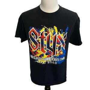 Vintage Styx & Peter Frampton Classic Summer Hits Tour 2004 Graphic T-Shirt Medi